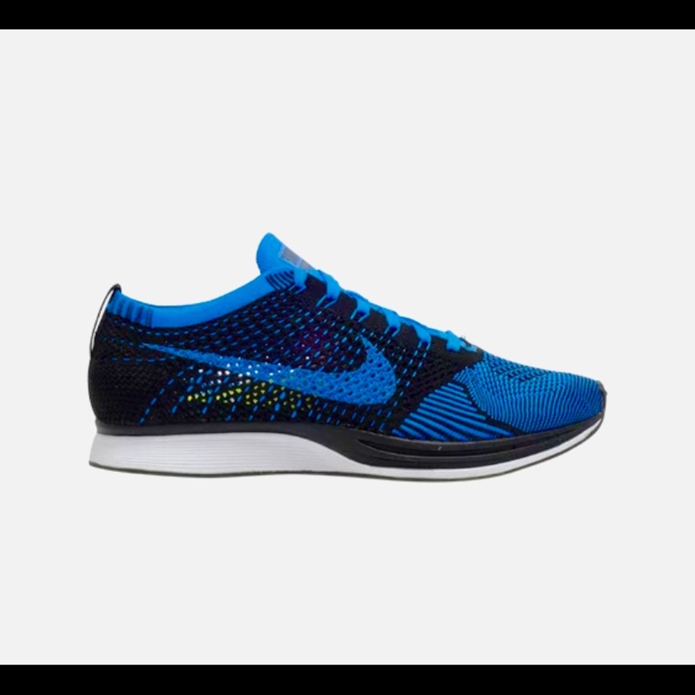 Mens nike flyknit racer “photo” blue Sz:9